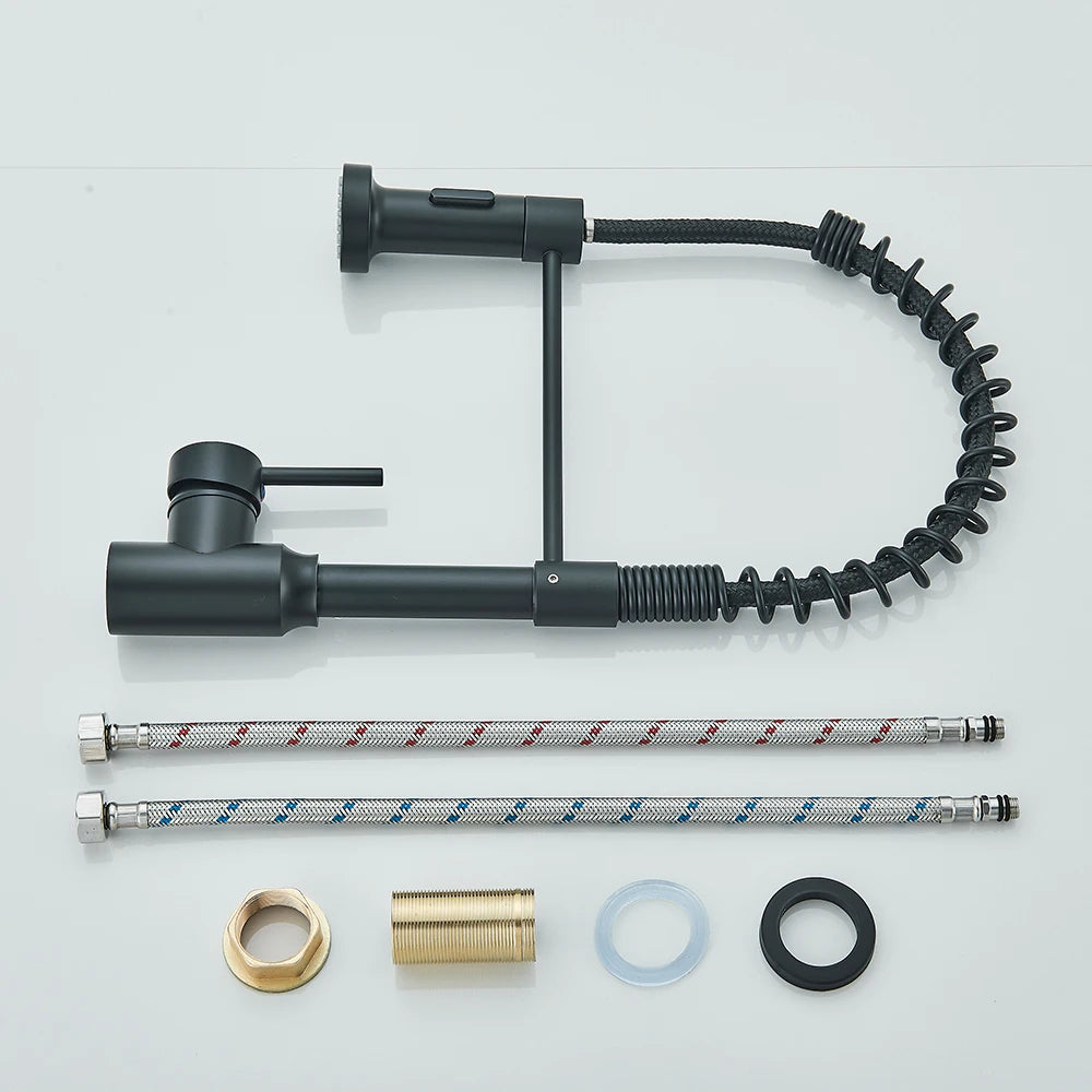 Sleek Matte Black Kitchen Faucet